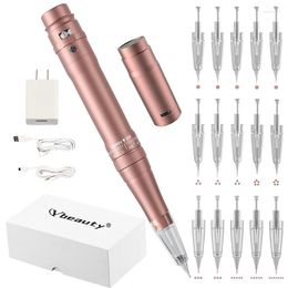 -Tattoo Machine Wireless Permanent Make -up Stift professionelle Augenbrauen Lippen Microblading DIY mit Patronennadel