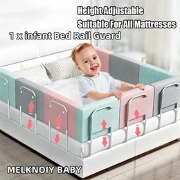 Bed Rails 28cm Height Baby Crib Bumper Toddler Guard Adjustable Anti-collision Fence Rail Children Barrier 220826