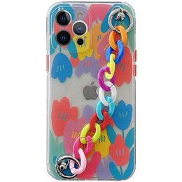 2022 Girl Bracelet Case TPU Silicon Phone Hüllen für iPhone Apple 11xs 12 13Promax XR 8plus elektropliert