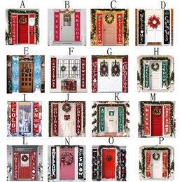 Christmas Decorations 25style Christmas Couplets Merry Christmas Banner Door Hanging Banner Porch Sign Hanging flags Decorations curtain Xmas Couplet P0826