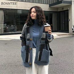 Women's Fur Faux Fur Sweater Cardigan Women Allmatch Leisure Patchwork Elegant Single Breasted Street M4XL Design Clothing Spring Warm Loose Ins 220826