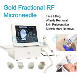 New 4 Tips Fractional RF Microneedling RF Machine Microneedle Anti Wrinkle Acne Scar Removal Radio Frequency Beauty Equipment