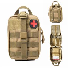 Outdoor Bags Molle Tactical First Aid Kits Bag Emergency Outdoor Army Hunting Car Emer 220811