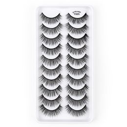 Crisscross Thick Fake Eyelashes Naturally Soft and Delicate Reusable Hand Made Multilayer 3D Fake Lashes Extensions Makeup for Eeys Easy to Wear DHL