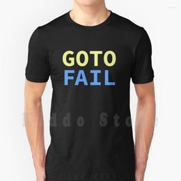 Men's T-Shirts Goto Fail T Shirt Men Cotton S-6xl Nerd Humour Tls Ssl Linux Bugs