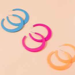 Hoop Earrings Europe And United States Selling Jewelry Acrylic C Fashion Exaggerated Ear