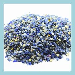 Turquoise Wholesale Natural Stone Sodalite Breakstone Beads 3-8Mm No Drill Hole Semi Precious Loose Chip Gemstone Jewellery Accessories Dhjim