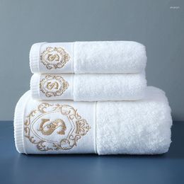 Towel 2022 High-grade 100% Cotton Luxury Towels Bathroom Face Bath Set Soft Five Star El Adults Serviette 80x160cm