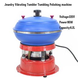 6.2L Jewelry Vibrating Tumbler Tumbling Polishing machine For Metal Jewelry Polisher Grinder