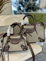 The Hacker Project Neo Classic Bags Limited Edition Handbag Aria Casual Tote Flora Print Beige Canvas Luxury Cooperatively design Outdoor Motorcycle bag