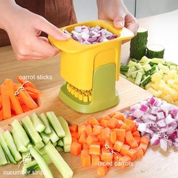 Other Kitchen Dining Bar Multifunctional Hand Pressure Vegetable Cutter Dicing Cutting Artefact Carrot Cucumber Potato Cutting Tool Kitchen Accessories 220827