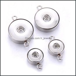 Charms Wholesale Stainless Steel Copper 18Mm 12Mm Snap Button Charms Pendant Jewelry Diy Snaps Accessories Findings Ne Dhseller2010 Dhdqi