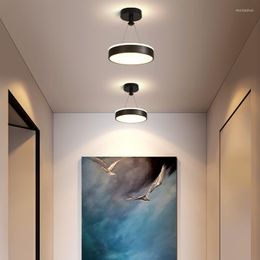 Pendant Lamps Nordic Corridor Aisle Modern Minimalist Light Luxury Ceiling Porch Balcony Room Bedroom Entrance Lamp Home