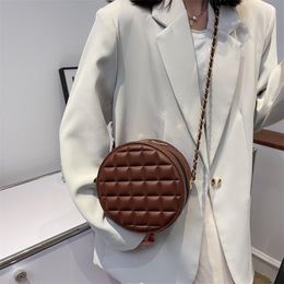 Evening Bags 2022 Fashion Women PU Leather Round Handbags Brand Designer Female Bag Lady's Shoulder Crossbody Women's Circle Handbag