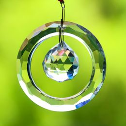 Crystal Prism DIY Rainbow Crystals Garland Ball Beads Suncatcher Chandelier Parts Pendants Hanging Garden Wedding Decor