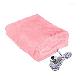 Blankets For Sofa Bed Soft Plush Camping Winter Warm Travel USB Heating Car Timer Settings Portable Machine Washable Electric Blanket