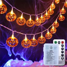 Strings 5M 40LEDs 2.5M 20LEDs Christmas Light String 8 Modes LED Pumpkin Garland Lights For Halloween Home Party Indoor Outdoor Decor