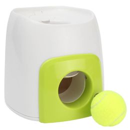 tennis n UK - Fetch N Treat Dog Interactive Toys Cat Pet Tennis Ball Automatic Dispenser Play Training Toys Pet Funny Reward Launcher Trainer Y200330303R