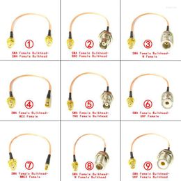 Lighting Accessories 1 Or 2 10PCS SMA Female Nut To SMA/BNC/N/MCX/TNC/UHF/MMCX Jack Pigtail Cable Adapter RG31615/20/30cm Wholesale