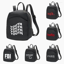 Backpack Backpacks 2022 Women's Simple Casual Small Mini Bag Organiser Teen Girls Sports Knapsack Walls Print Student Bookbags