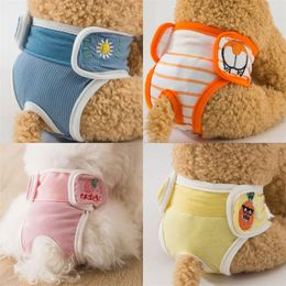 Cute Dog Apparel Diaper Sanitary Safety Puppy Short Nappy Wrap Underwear Dog Physiological Pant Dogs Belly Band Lovely Pet Panties 20220827 E3