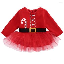 Girl Dresses Baby Dress Cute Christmas Princess Toddler Tulle Tutu Party Xmas Outfits Costume