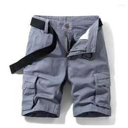 Men's Shorts Luulla Men Summer Premium Cotton Cargo Fashion Classic Solid Pockets Legwear Big & Tall