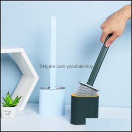 Toilet Brushes Holders Portable Brush Holder Creative Cleaning Set Durable Bathroom Clean Tool Vtky2386 Drop Delivery 2021 Home Garde Dhtqn