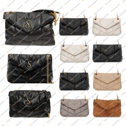 Ladies Fashion Designe PUFFER Quilted Sheepskin Chain Bags Shoulder Bag Crossbody Messenger Bag TOTE Handbags High Quality TOP 5A 620333 577475 577476 Pouch Purse