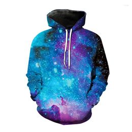 Мужские толстовины модна вселенная галактика звездного неба мужская женская уличная одежда. Пуловая пуловер
