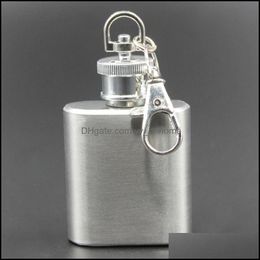 Hip Flasks Wholesale Eco-Friendly Food Grade Plastic Er Wine Glass 1-10 Ounce Mti Size Stainless Steel Flask Portable Bar Bottle Dh00 Dhszg