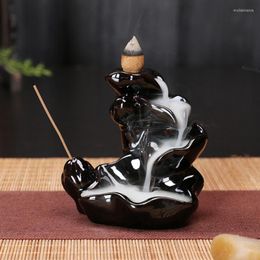 Fragrance Lamps Home Decor Backflow Stick Incense Burner Ceramic Censer Decoration Use In Teahouse