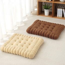 Cushion Sitting Creative Biscuit Shape Classical Pillow Chair Car Seat Pad Decor Cookie Tatami Back For Sofa