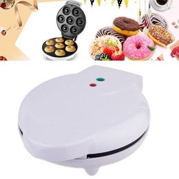 Bread Makers Non-stick Surface 7 Grid Biscuit Maker Machine EU Plug Cake Making Mould Electric Baking Pan Griddle Breakfast Temperature