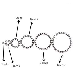 Strips WS2812B RING SK6812 RGB RGBW RGBWW 2700-6500K STRIP 1 8 12 16 24 32 93 241 Bits LEDs With Integrated Module DC5V