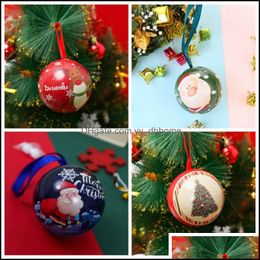 Gift Wrap New Arrive Christmas Box Iron Ball Round Candy Guests Packaging Boxes Party Favors Vt2002 Drop Delivery 2021 Home Garden Fe Dhmka