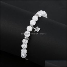 Beaded Strands Popcorn Crystal Star Bracelet Group Womens Simple And Exquisite Sweet Temperament Wrist Jewelry Drop Delivery 2021 Bra Dh7Bc