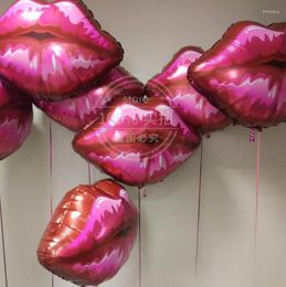 Party Decoration 1/3pcs 75 75cm Lip Foil Balloons Love Globos Pink Red Lips Balloon For Valentine's Day Birthday Helium Wedding Decor
