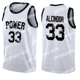 College Basketball Wears 33 Green White College Jersey Stitched Retro High School Basketball Jersey 666