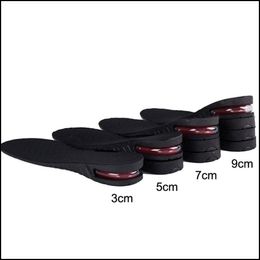 Shoe Parts Accessories Drop 3-9Cm Height Increase Insole Cushion Lift Adjustable Cut Heel Insert Taller Shockarch Sup Croccharmshop Dhyib