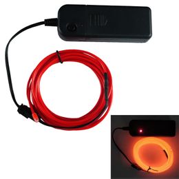 4 Stück leuchtendes EL-Drahtkabel, LED-Neonschild, Weihnachtstanz, Party, DIY-Kostüme, Kleidung, leuchtendes Auto, Licht, Dekoration, Kleidung, Ball, Rave, 1 m mit Controller