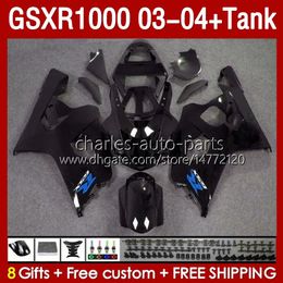 OEM Fairings For SUZUKI GSXR-1000 K 3 GSXR 1000 CC K3 03 04 Bodys 147No.184 GSX-R1000 1000CC GSXR1000 03-04 GSX R1000 2003 2004 Injection mold Fairing & Tank blue glossy