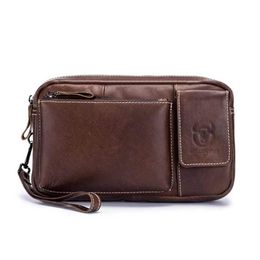 Fanny Pack for Men Waists Bag Leather Travel Pouch Packs Hidden Wallet Passport Money Waist Belt Bag286F