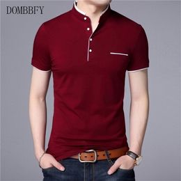 Men's Polos Summer Short Sleeve Polo Shirt Men Turn-over Collar Fashion Casual Slim Breathable Solid Color Business Men's Polo Shirt 5XL 220826