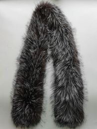 Fox Fur Women's Winter Collar Long Scarf Shawl Wrap Party Travel