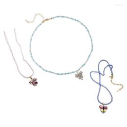 Pendant Necklaces Beaded Necklace Adjustable Bohemian Jewelry Fashion With 5.5cm Extension Chain For Summer Party Travel Women Teen