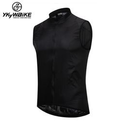 Men's Vests YKYWBIKE Windproof Cycling Vest Rainproof MTB Bike Jacket Outdoor Sport Quick-Dry Rain Jacket Sleeveless Clothing 220827