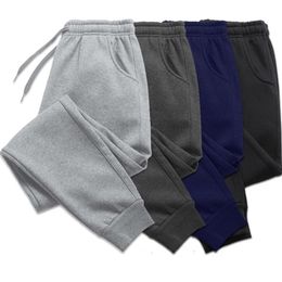 Men's Pants Men Women Long Autumn and Winter Mens Casual Fleece Sweatpants Soft Sports Jogging 5 Colors 220827