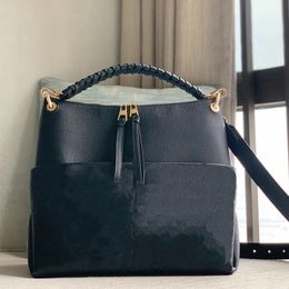 Totes HH MAIDA Beaubourg HOBO desinger bag women lady canvas embossed genuine calf leather zipped handbag top handle purse strap shoulderbag tote M45522