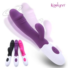Sex toys masager toy Toy Massager g Spot Dildo Rabbit Vibrator Dual Vibrations Waterproof Female Vagina Clitoris for Women Adult s KXTC 3365 H166